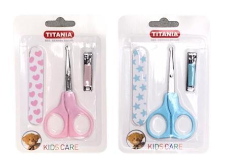 titania kit de manucure p.bebe 3-pcs