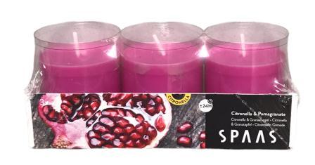 kaars potje citronella+granaatappel s-3 spaas