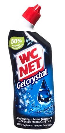 wc net gel crystal 750ml blue fresh