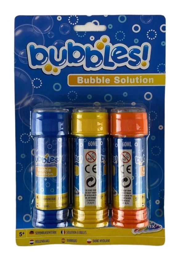 3 bubble bottles on blister 60ml