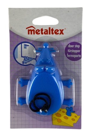 deurstopper muis blauw silicone