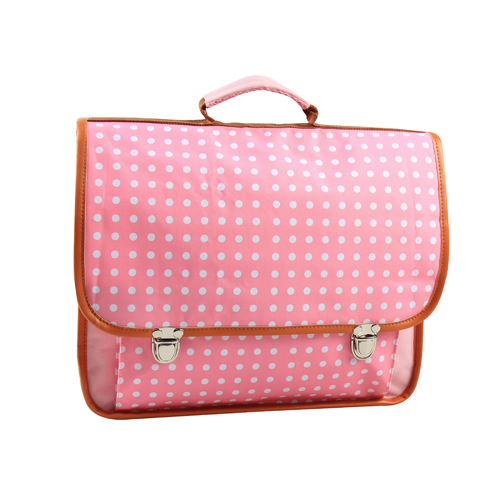 cartable touch rose 38x18x31cm stockverkoop rugzakken/boekentassen/sportzakken