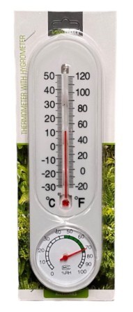 thermometre avec hygrometre 22cm