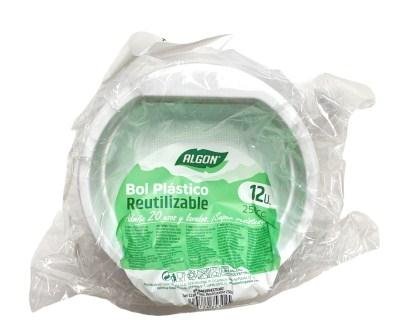 s-12 kom 250ml wit plastiek herbruikbaar algon stockverkoop biobright/composteerbaar