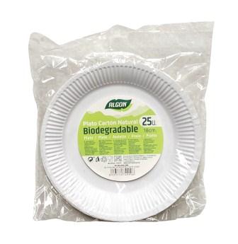 wegwerpborden karton wit d18cm set-25