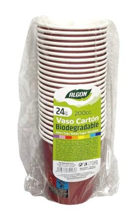 gobelets en carton bordeaux 200cc s-24 algon