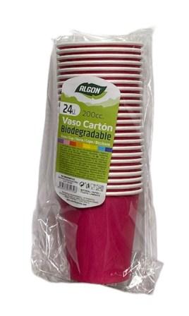 gobelets en carton fuchsia 200cc s-24 algon