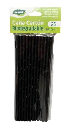 rietjes s-25 papier zwart algon 197x6mm