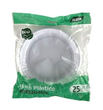 assiettes en plastic eco 17cm s-25