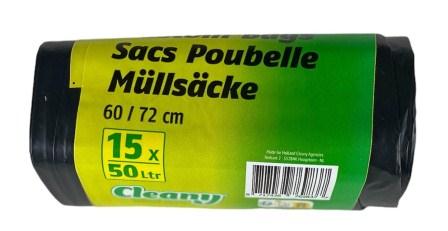 sacs poubelle 50ltr -15 - 32u