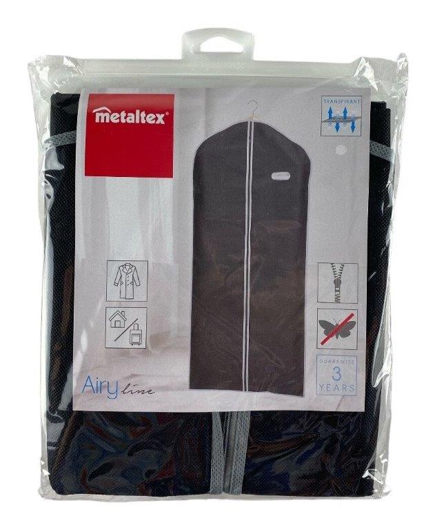 kledinghoes 65x135cm zwart m-zip metaltex