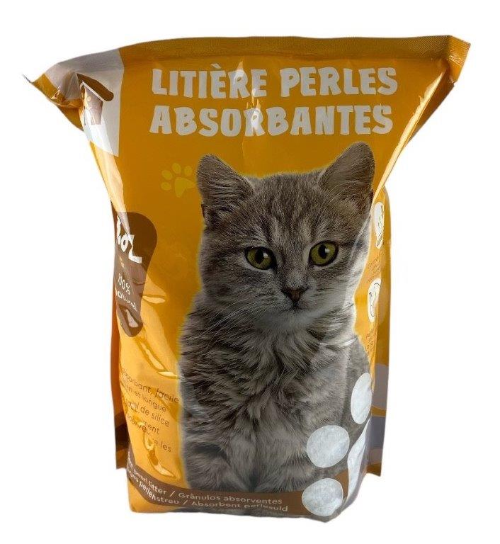 litiere perles chat absorbantes
