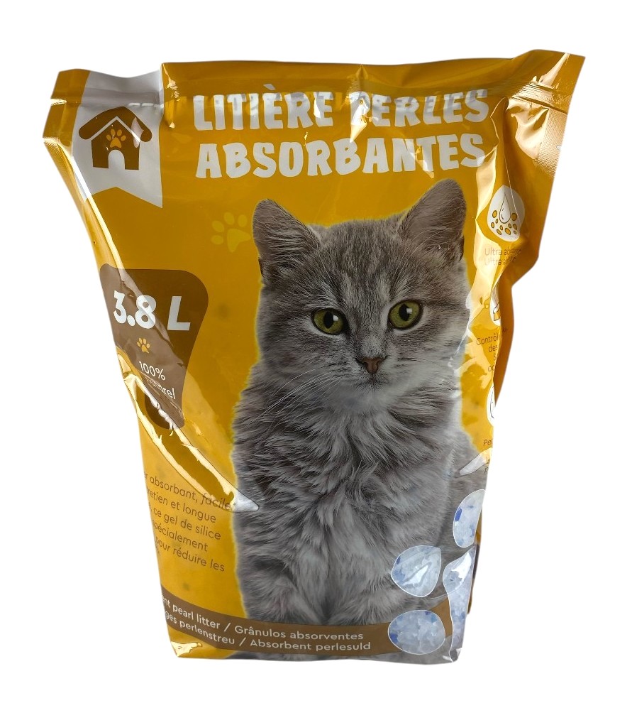 litiere perles chat absorbantes