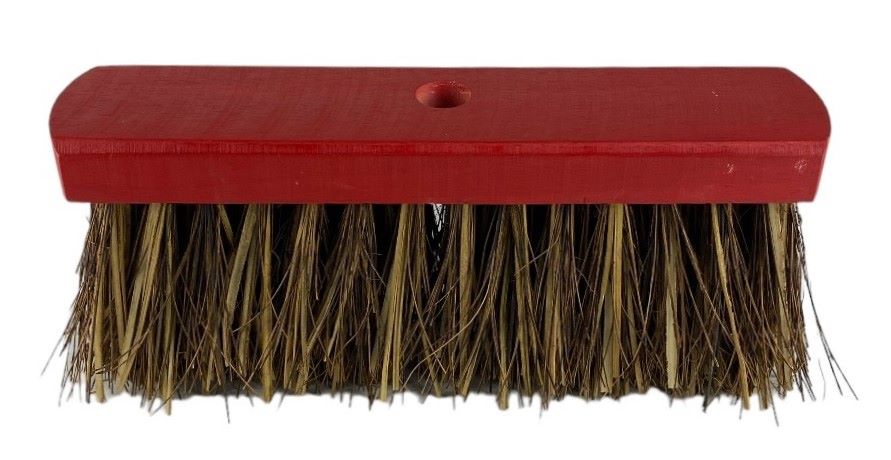 brosse dure rouge 30cm laquee bois fsc