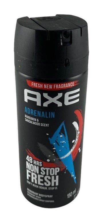 axe deodorant 150ml adrenaline + etiket