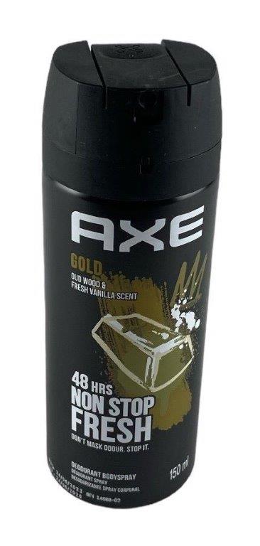 axe deodorant 150ml gold + etiquette