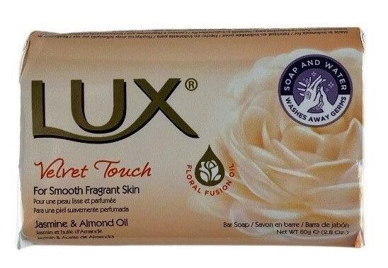 lux zeep 80gr velvet touch + etiket
