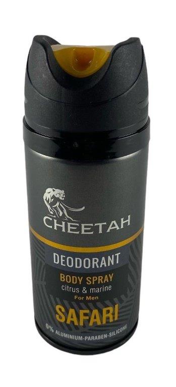 deodorant spray 150ml cheetah safari