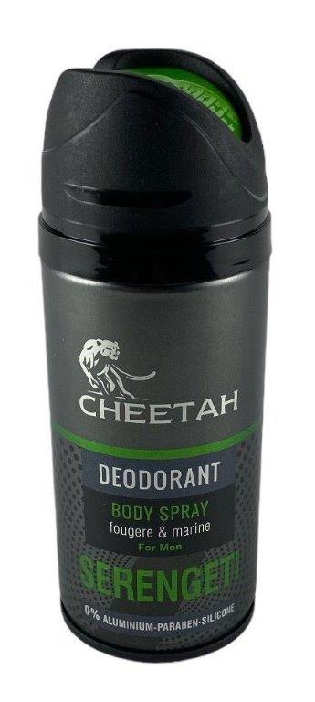 deodorant spray 150ml cheetah serengeti