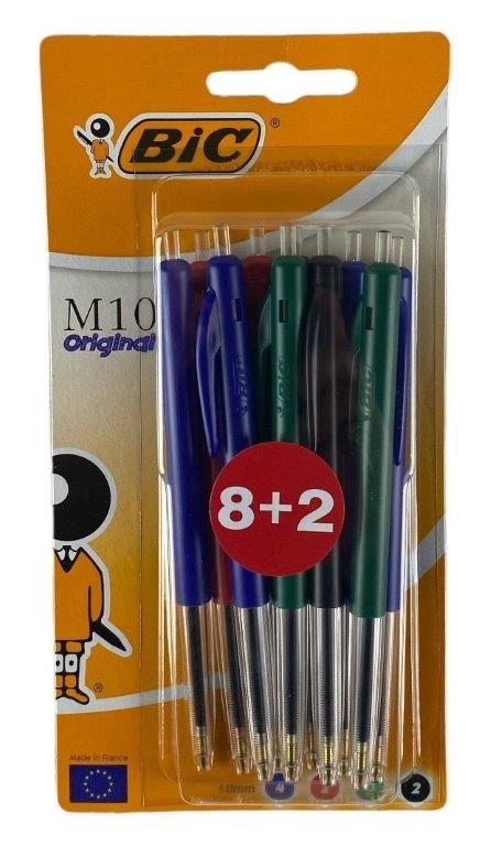 bic m10 original 8+2 stylo ass