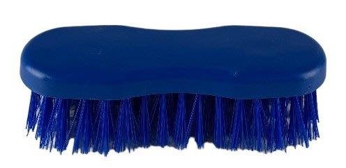 hygienische handschuurborstel hard blauw