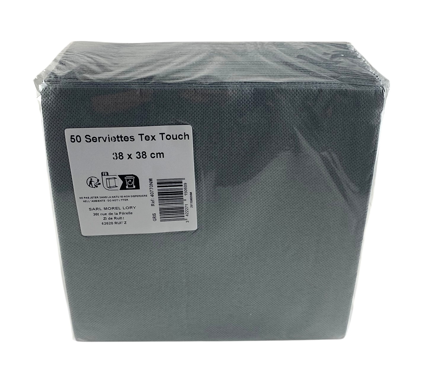 servetten s-50 papier grijs 38x38cm