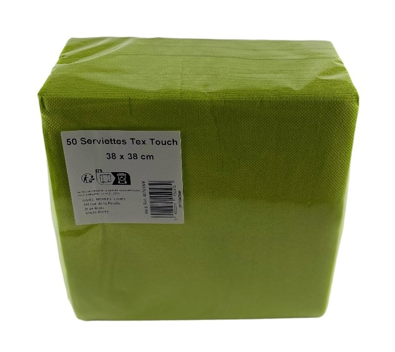 servetten s-50 papier groen anijs 38x38cm