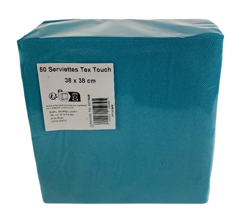servetten s-50 papier turquoise 38x38cm