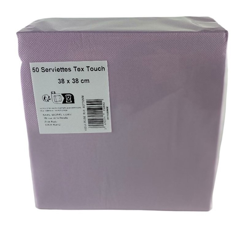 servetten s-50 papier rose 38x38cm
