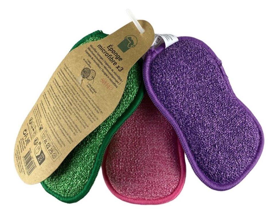 sponzen microfiber set 3 kleuren