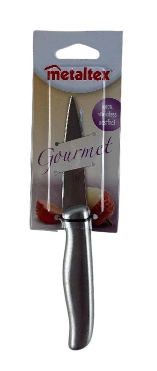 gourmet couteaux inox lemmet 12mm 19cm metaltex