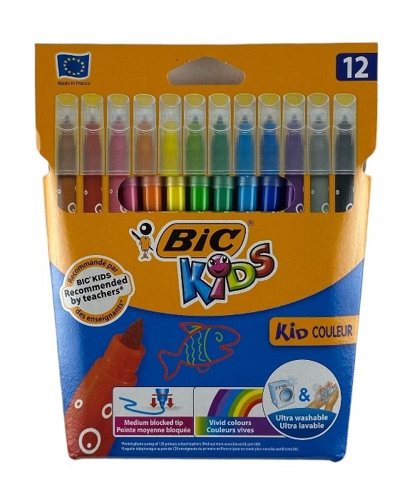 bic stift 12 pieces kids couleurs medium ass promo