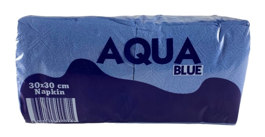 servetten x200 30x30cm blauw