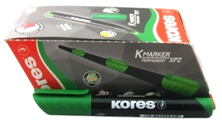 kores permanent marker xp2 schuine punt groen