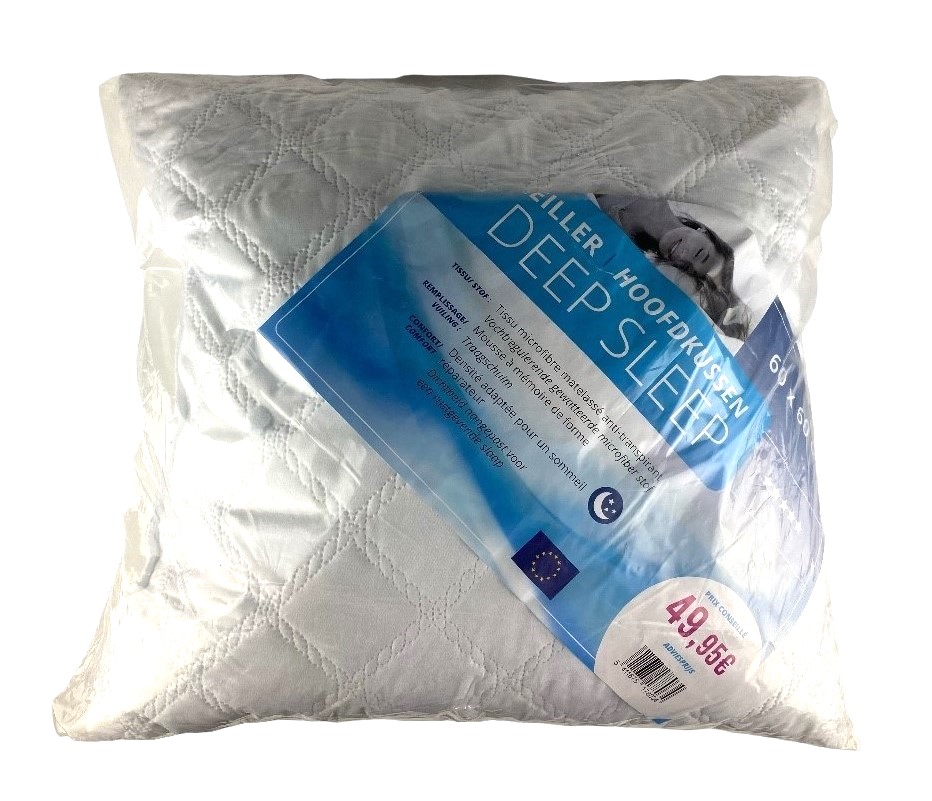 hoofdkussen memorie form 60-60cm deepsleep