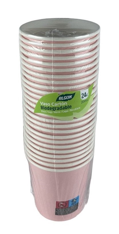 wegwerpbekers karton rose 200cc s-24 algon