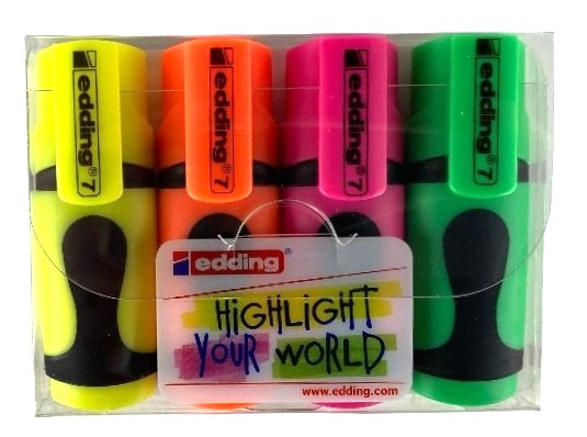 mini fluostift edding 4x promo