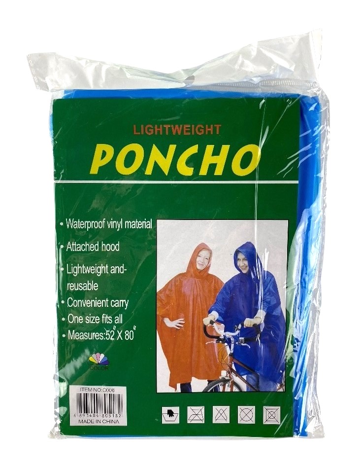 poncho adultes 52x80cm