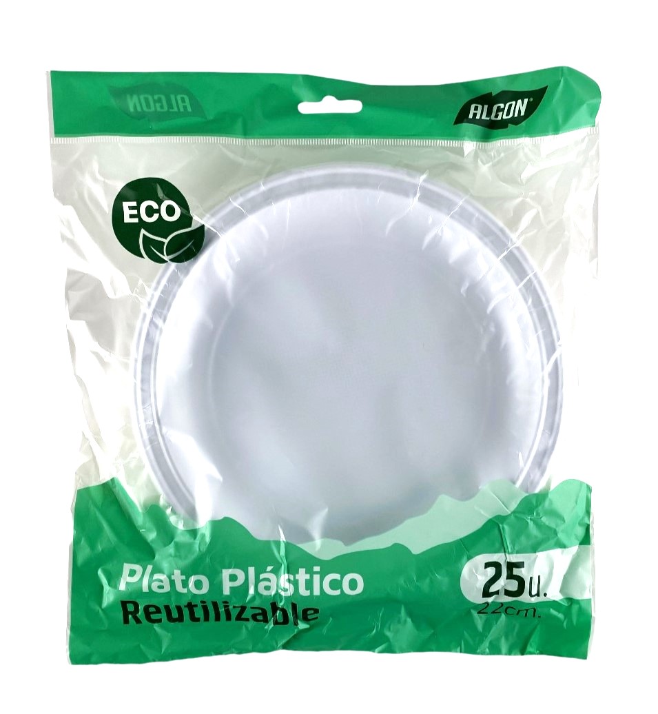 x25 plastic borden 22cm herbruikbaar algon