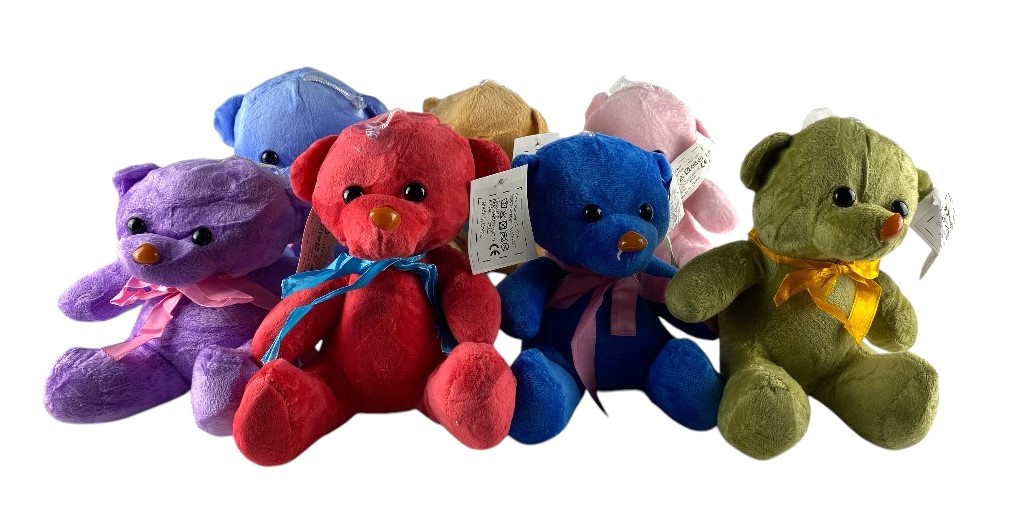 jouet en peluche ours 17cm 5 ass