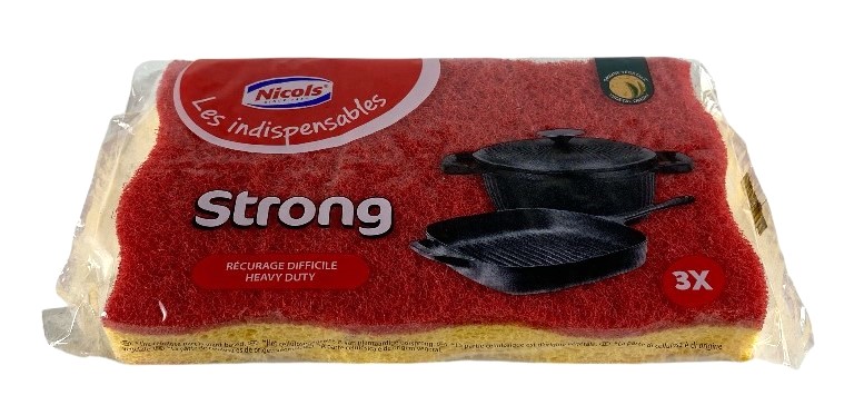 s-3 schuurspons nicols cello strong rood