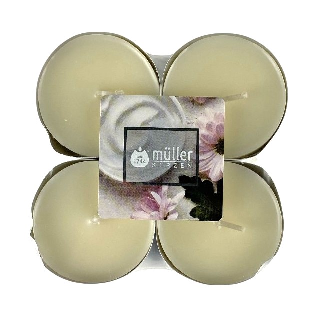bougies chauffe-plat maxi odeur x8 soft creme
