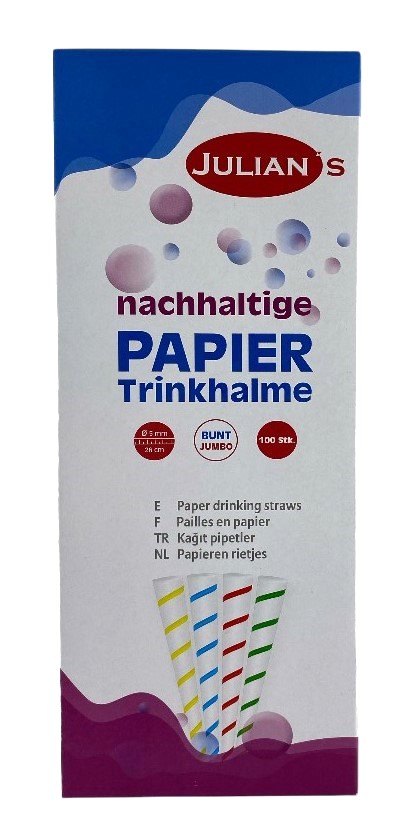 rietjes papier 26cm gekleurd bio s-100 promo