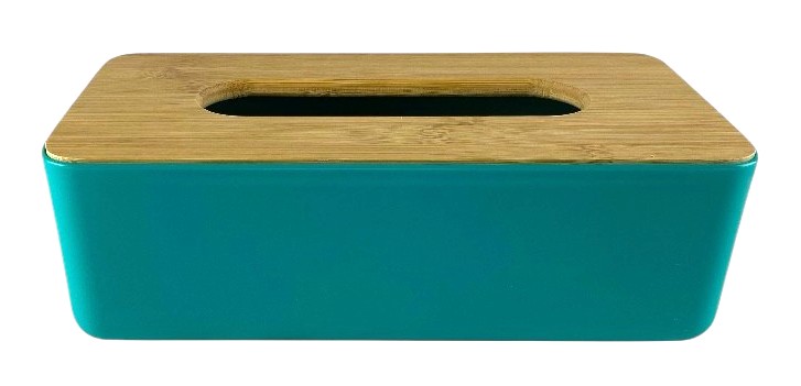 tissuebox bamboe groen 25cm