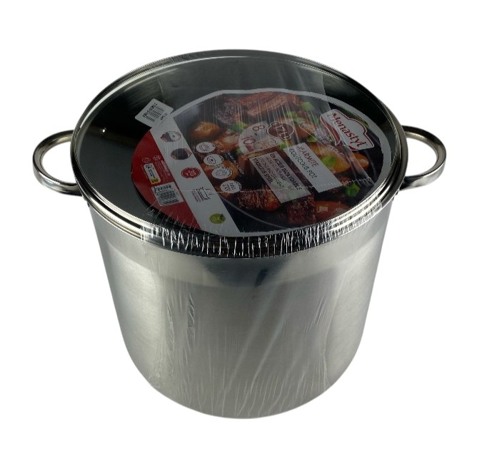 kookpot inox met glazen deksel