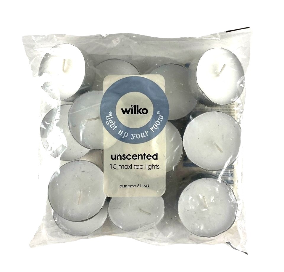s-15 8h maxi bougies chauffe-plats wilko promo