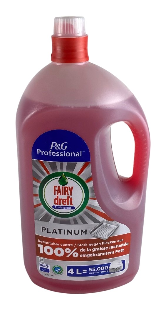 dreft-fairy lave-vaisselle 4l prof platinum rouge