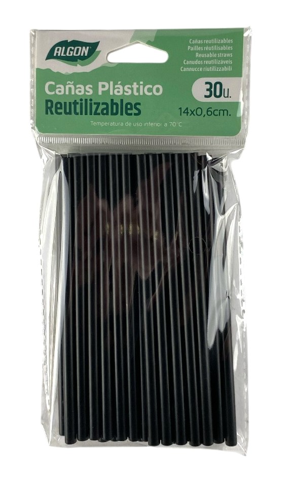 rietjes s-30 plast. zwart algon 140x6mm