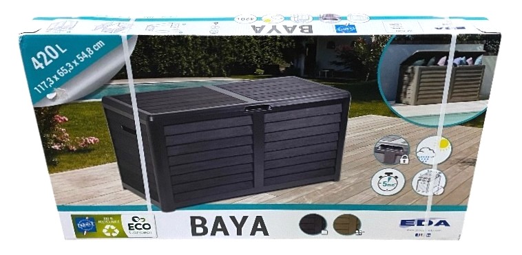 box malle baya 420l taupe