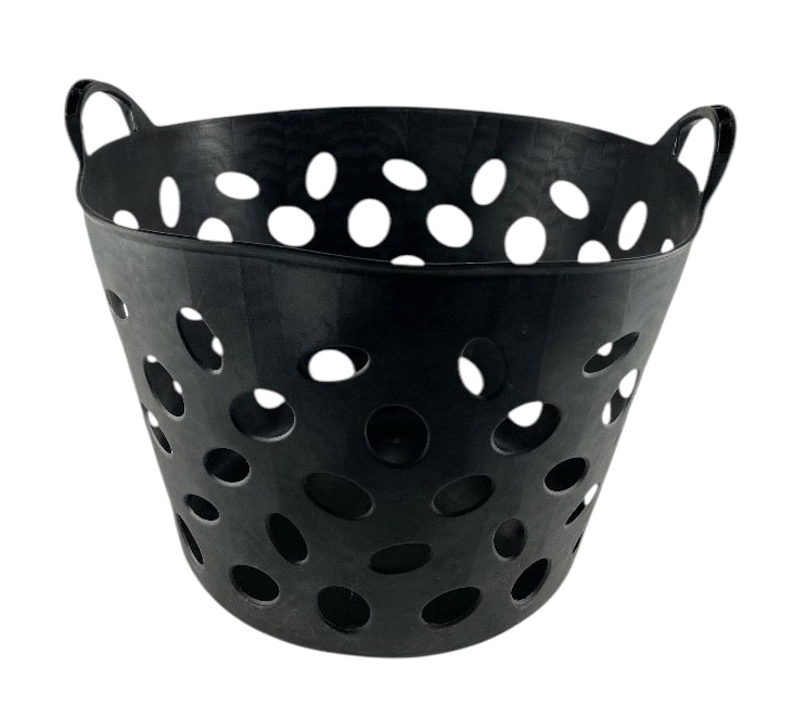 mand flexibel rond 40ltr zwart trans